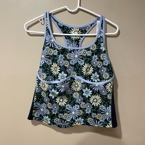 SO from Kohl’s floral design sporty crop tank top ~ Size XL